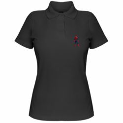 Женское поло Spiderman in costume - PrintSalon