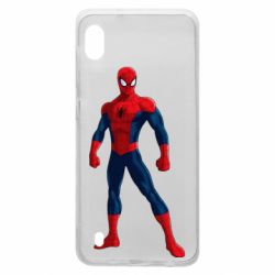 Чехол для Samsung A10 Spiderman in costume - PrintSalon