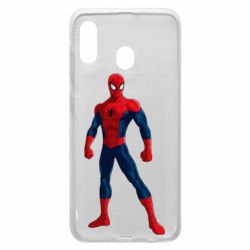 Чехол для Samsung A30 Spiderman in costume - PrintSalon