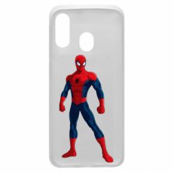 Чехол для Samsung A40 Spiderman in costume - PrintSalon