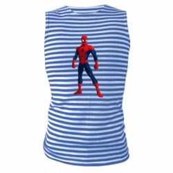 Майка-тельняшка Spiderman in costume - PrintSalon