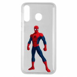 Чехол для Samsung M30 Spiderman in costume - PrintSalon