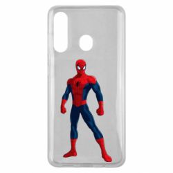 Чехол для Samsung M40 Spiderman in costume - PrintSalon