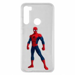Чехол для Xiaomi Redmi Note 8 Spiderman in costume - PrintSalon