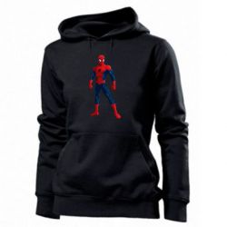 Женское худи Spiderman in costume - PrintSalon