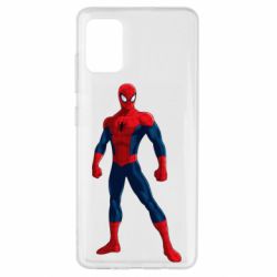 Чехол для Samsung A51 Spiderman in costume - PrintSalon