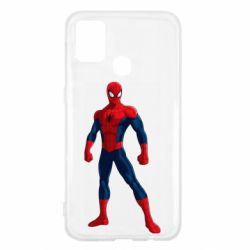 Чехол для Samsung M31 Spiderman in costume - PrintSalon