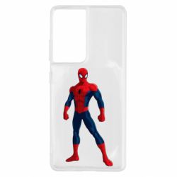 Чехол для Samsung S21 Ultra Spiderman in costume - PrintSalon