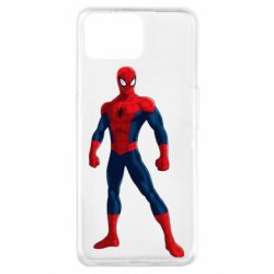 Чехол для Oppo A73 Spiderman in costume - PrintSalon