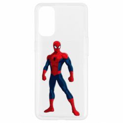 Чехол для Oppo Reno 4 Spiderman in costume - PrintSalon