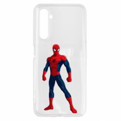 Чехол для Realme 6 Spiderman in costume - PrintSalon
