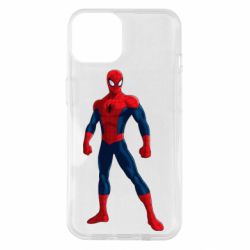 Чехол для iPhone 14 Spiderman in costume - PrintSalon