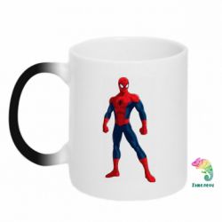 Чашка-хамелеон Spiderman in costume - PrintSalon