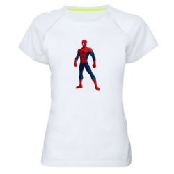 Женская футболка для спорта Spiderman in costume - PrintSalon