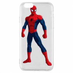 Чехол для iPhone 6/6S Spiderman in costume - PrintSalon