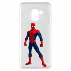 Чехол для Samsung A8 2018 Spiderman in costume - PrintSalon
