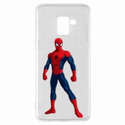 Чехол для Samsung A8+ 2018 Spiderman in costume - PrintSalon