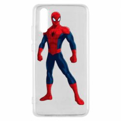 Чехол для Huawei P20 Spiderman in costume - PrintSalon