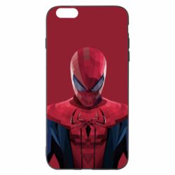 Чехол для iPhone 6 Plus/6S Plus Spiderman low poly - PrintSalon