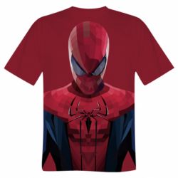 Мужская футболка 3D Spiderman low poly - PrintSalon