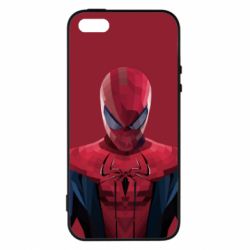 Чехол для iPhone5/5S/SE Spiderman low poly - PrintSalon