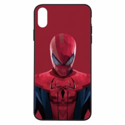 Чехол для iPhone Xs Max Spiderman low poly - PrintSalon