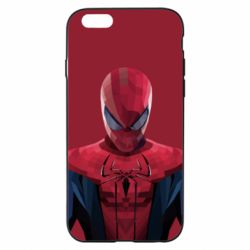 Чехол для iPhone 6/6S Spiderman low poly - PrintSalon