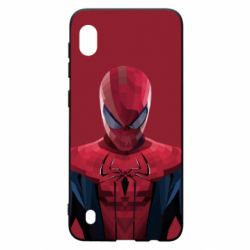 Чехол для Samsung A10 Spiderman low poly - PrintSalon