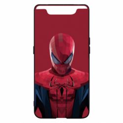 Чехол для Samsung A80 Spiderman low poly - PrintSalon