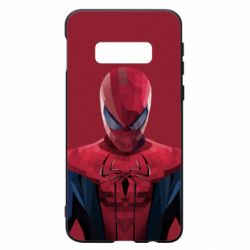 Чехол для Samsung S10e Spiderman low poly - PrintSalon
