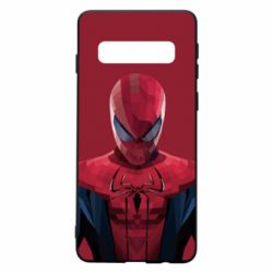 Чехол для Samsung S10 Spiderman low poly - PrintSalon