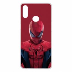 Чехол для Samsung A10s Spiderman low poly - PrintSalon