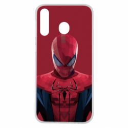 Чехол для Samsung M30 Spiderman low poly - PrintSalon