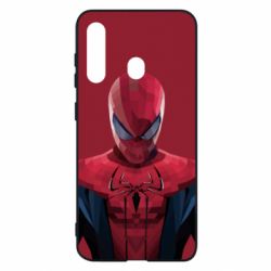Чехол для Samsung M40 Spiderman low poly - PrintSalon