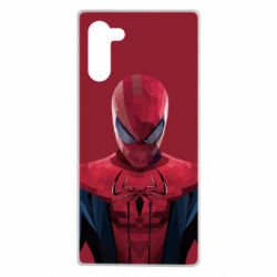 Чехол для Samsung Note 10 Spiderman low poly - PrintSalon