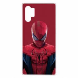 Чехол для Samsung Note 10 Plus Spiderman low poly - PrintSalon