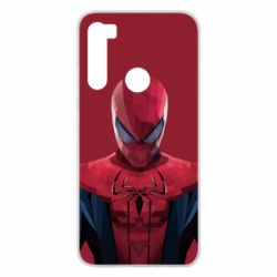 Чехол для Xiaomi Redmi Note 8 Spiderman low poly - PrintSalon