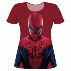 Женская футболка 3D Spiderman low poly - PrintSalon