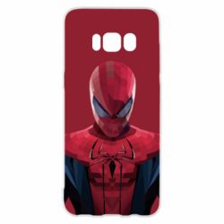 Чехол для Samsung S8 Spiderman low poly - PrintSalon