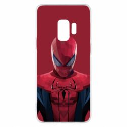 Чехол для Samsung S9 Spiderman low poly - PrintSalon