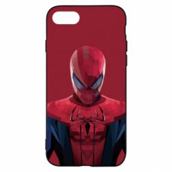 Чехол для iPhone SE 2020 Spiderman low poly - PrintSalon