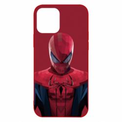 Чехол для iPhone 12 Spiderman low poly - PrintSalon
