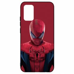 Чехол для Samsung A02s/M02s Spiderman low poly - PrintSalon