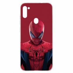 Чехол для Samsung A11/M11 Spiderman low poly - PrintSalon