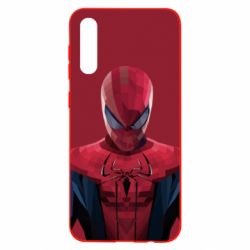 Чехол для Samsung A50 Spiderman low poly - PrintSalon