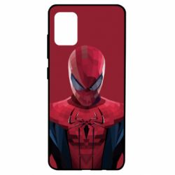 Чехол для Samsung A51 Spiderman low poly - PrintSalon