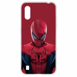 Чехол для Samsung A01/M01 Spiderman low poly - PrintSalon