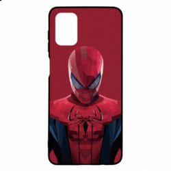 Чехол для Samsung M51 Spiderman low poly - PrintSalon