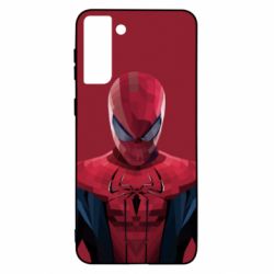 Чехол для Samsung S21 Ultra Spiderman low poly - PrintSalon