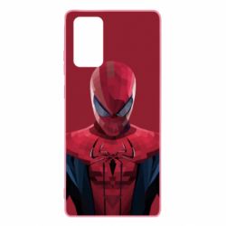 Чехол для Samsung Note 20 Spiderman low poly - PrintSalon